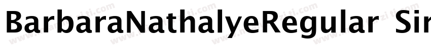 BarbaraNathalyeRegular SimSun字体转换